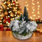 Centrotavola paesaggio innevato