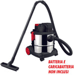 Aspirapolvere a Batteria Excel ONLY1 18V 20L con Motore 150W e Filtro HEPA