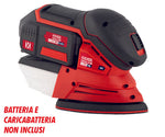 Levigatrice Delta a Batteria 18V Piastra 135x135x95 mm Velocità Variabile Only1