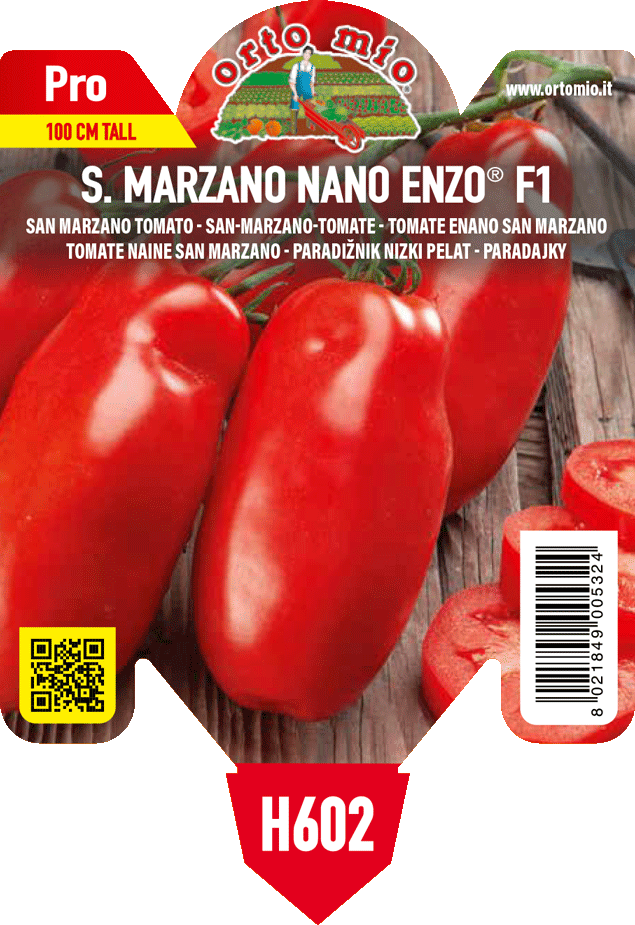 Pianta Pomodoro San Marzano nano var. Enzo F1 - Orto Mio