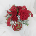 Box velvet con renna - sfondo chiaro