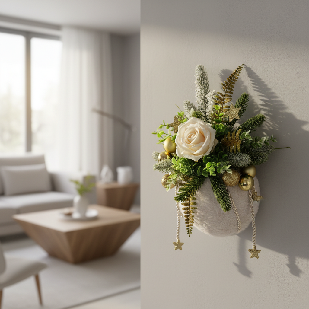 Centrotavola appeso in ambiente moderno