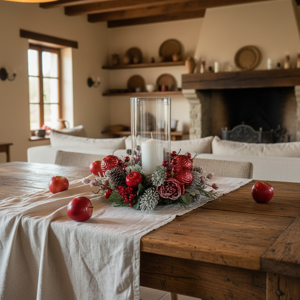 Centrotavola country chic