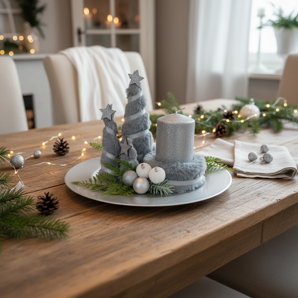 Centrotavola in ambiente country chic