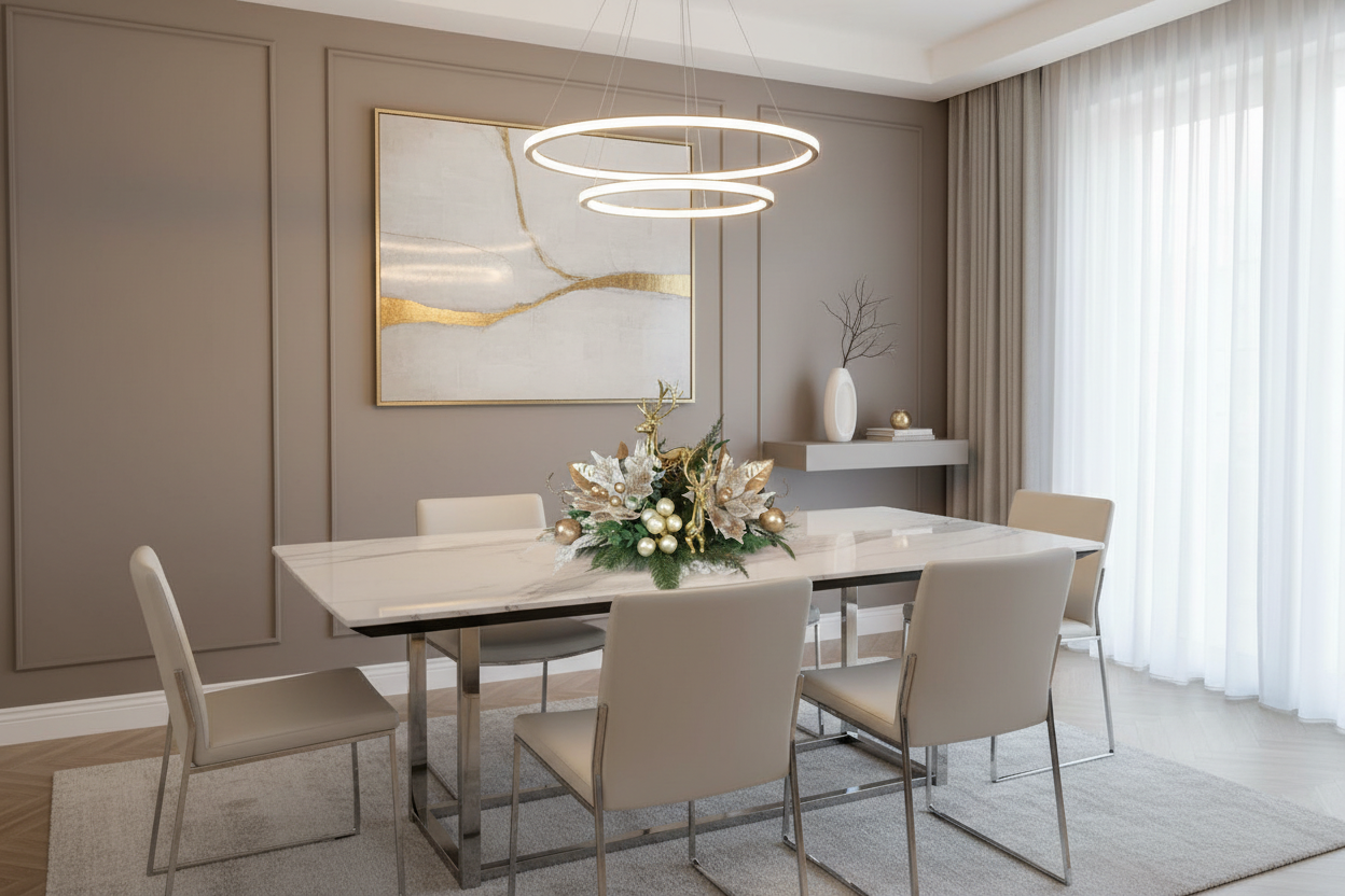 Centrotavola in contesto moderno