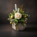 Centrotavola Natale sfondo scuro