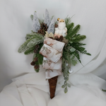 Centrotavola natalizio sfondo chiaro