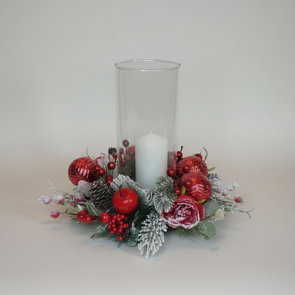 Centrotavola su sfondo chiaro