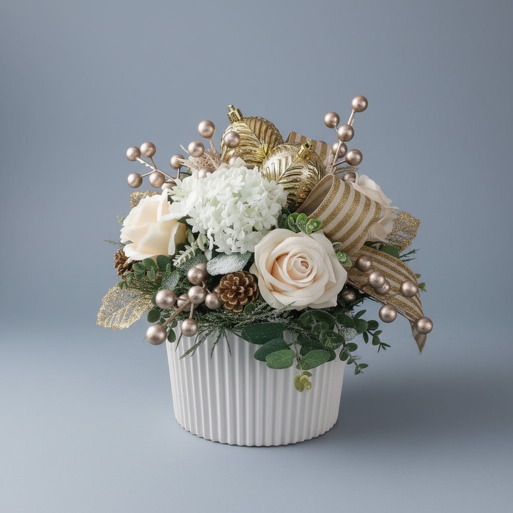 Centrotavola su sfondo chiaro