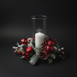 Centrotavola su sfondo scuro