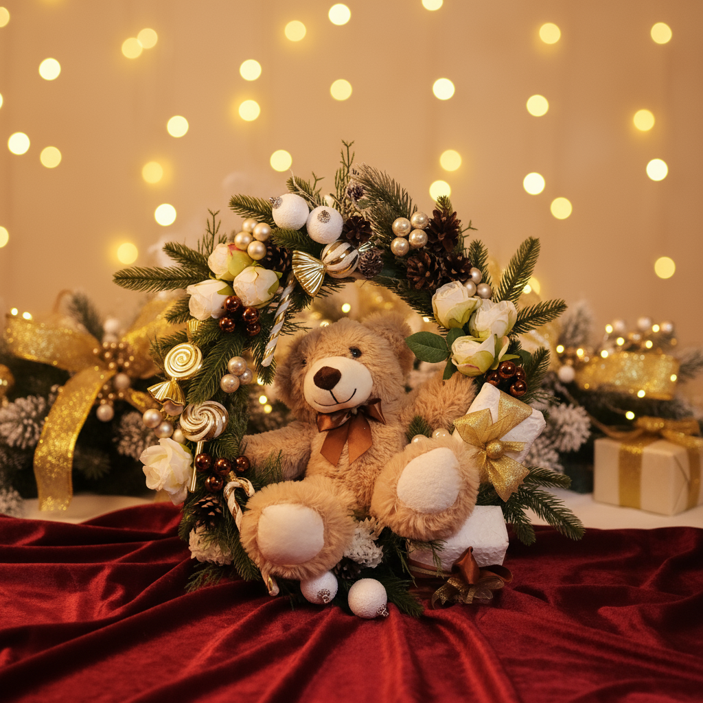 Ghirlanda con orsacchiotto - Immagine 1