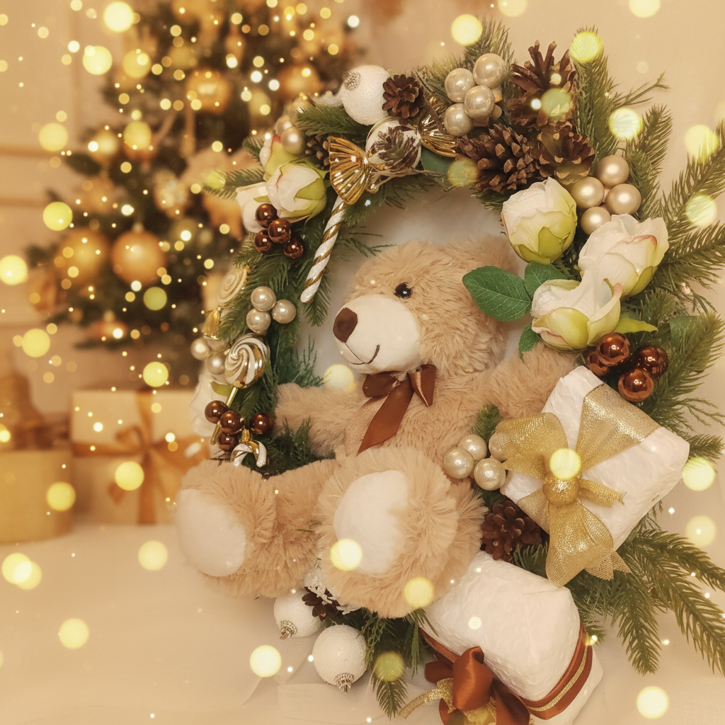 Ghirlanda con orsacchiotto - Immagine 2