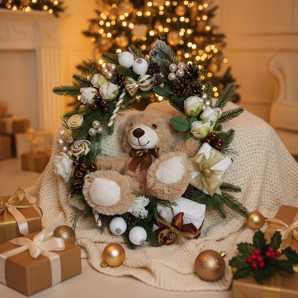 Ghirlanda con orsacchiotto - Immagine 4