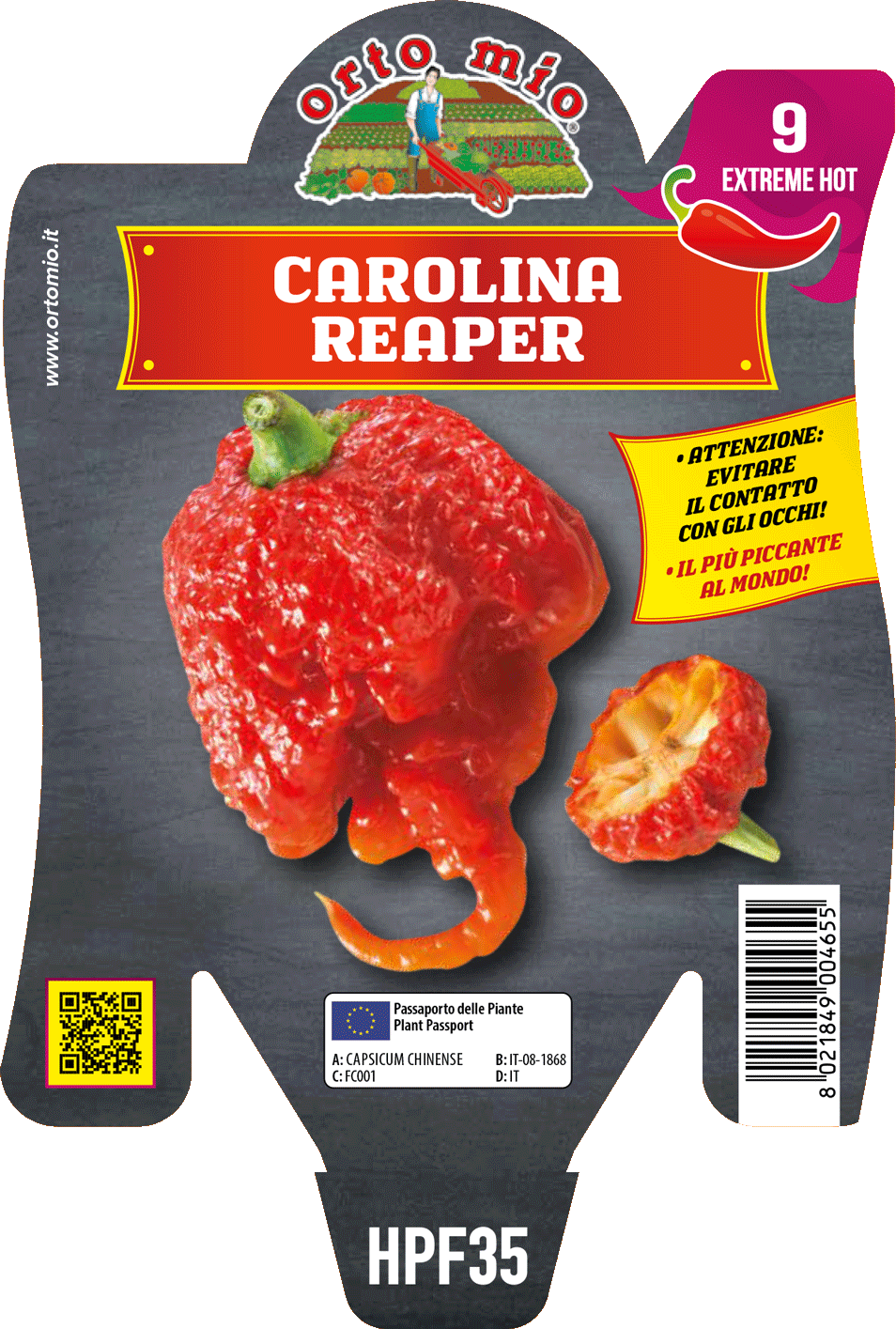 Peperoncino Orto Mio Carolina Reaper