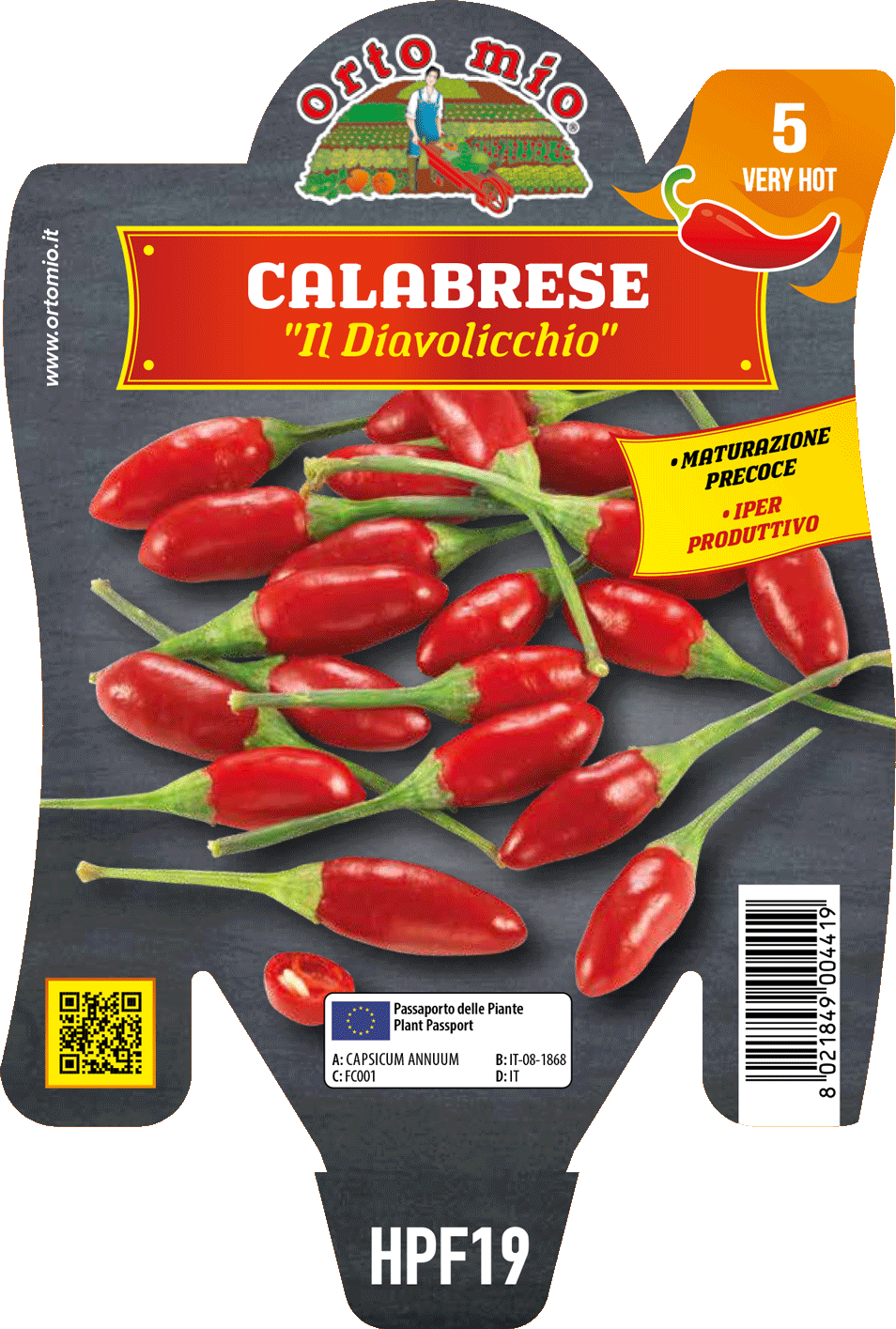 Peperoncino Orto Mio Diavolicchio Calabrese