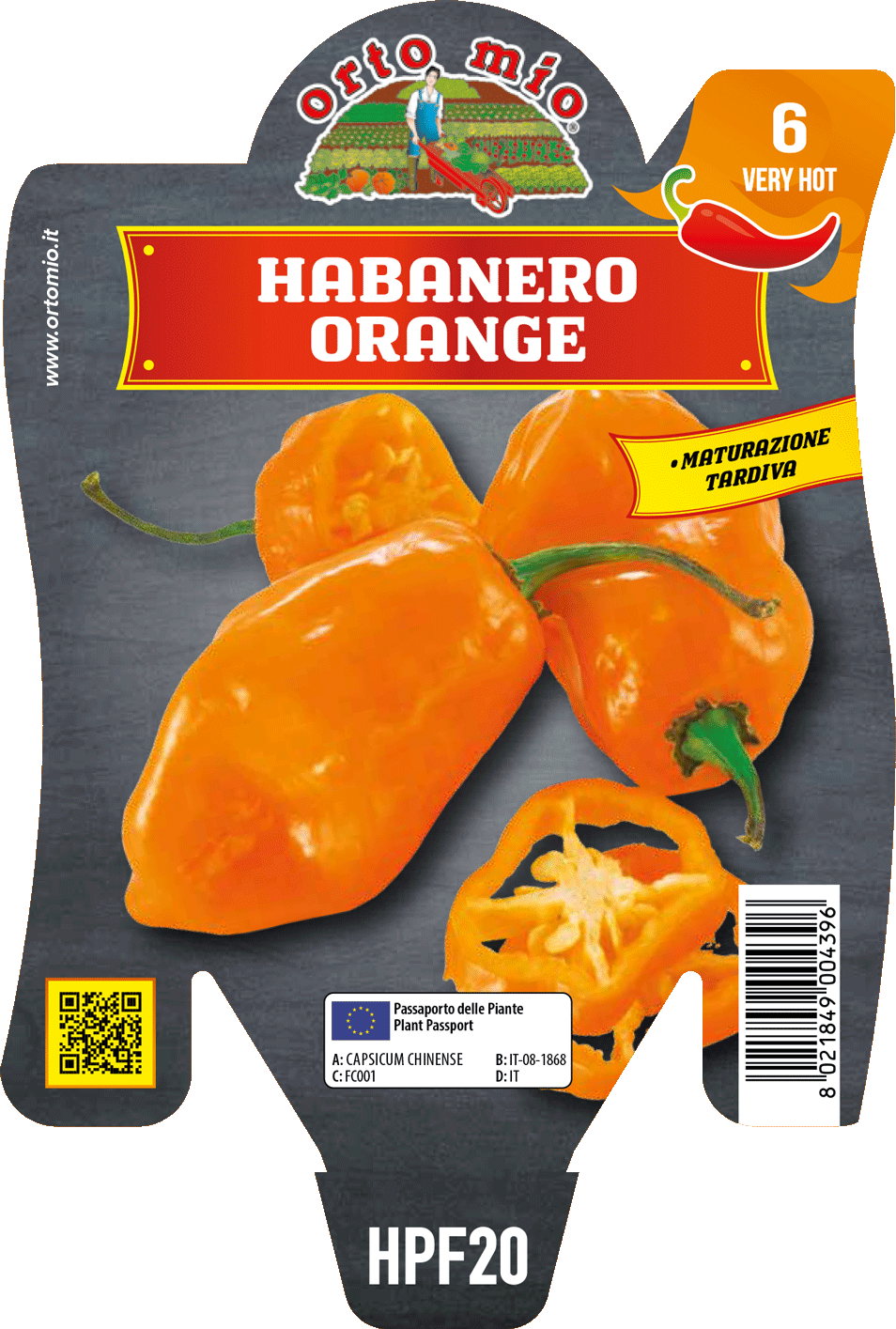 Peperoncino Orto Mio Habanero Arancio