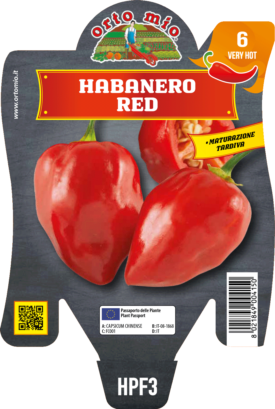 Peperoncino Orto Mio Habanero Red