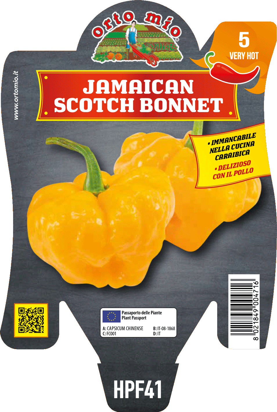 Peperoncino Orto Mio Jamaican Scotch Bonnet