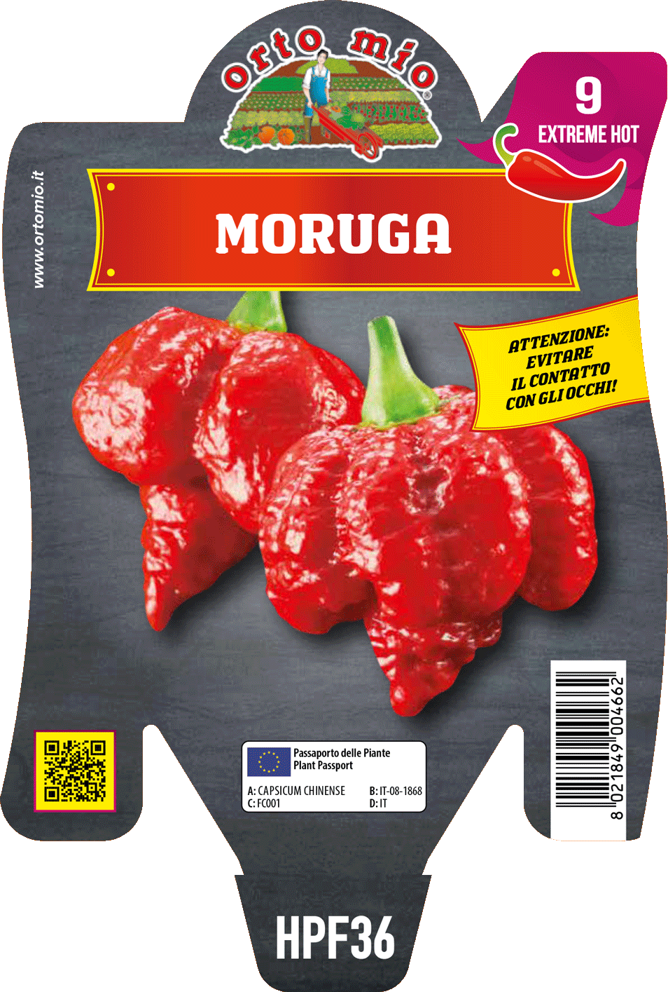 Peperoncino Orto Mio Moruga Scorpion Rosso