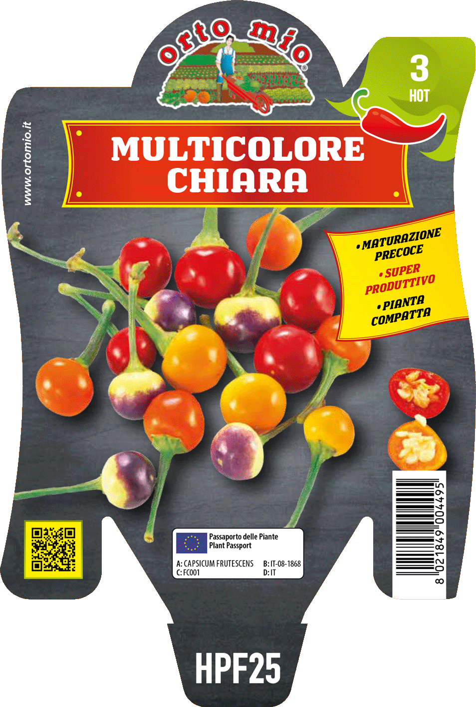 Peperoncino Orto Mio Multicolore Chiara