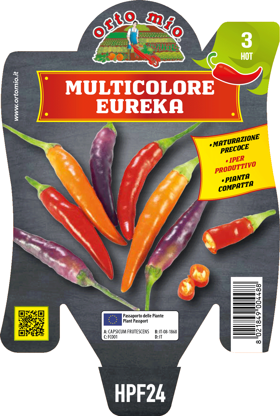 Peperoncino Orto Mio Multicolore Eureka