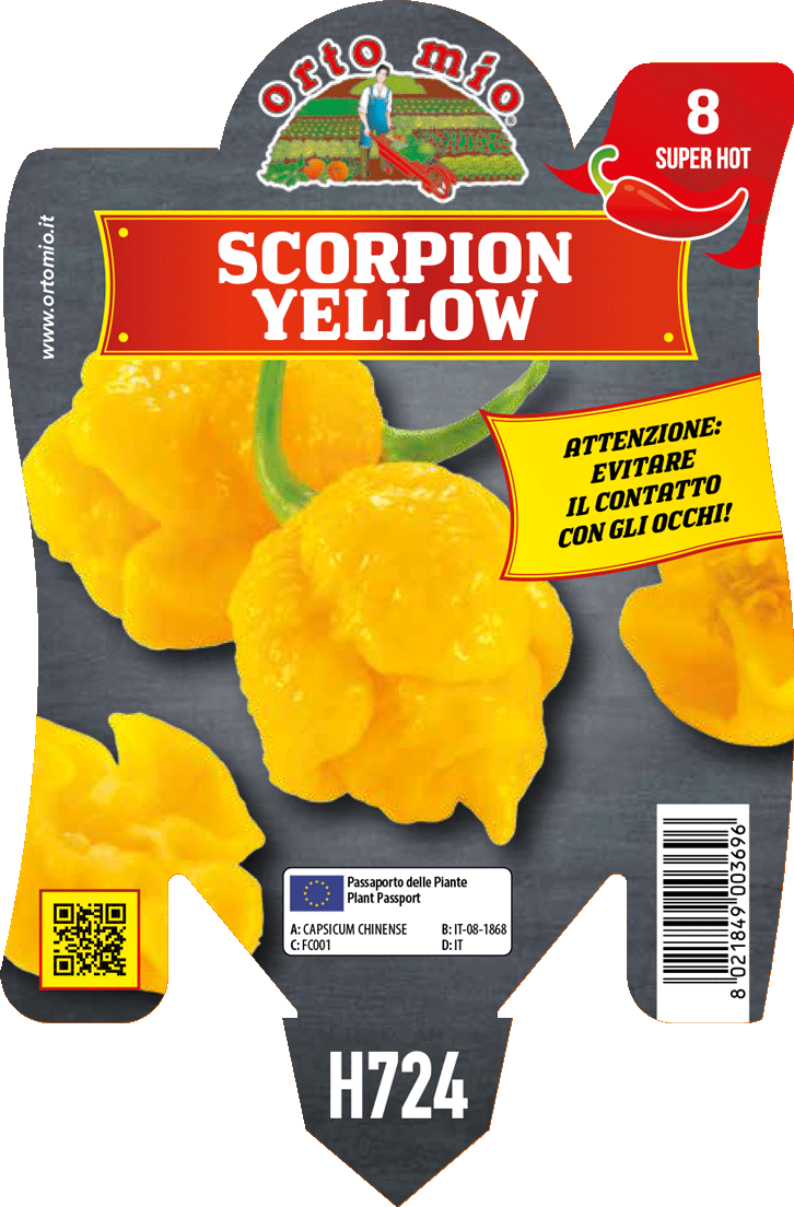 Peperoncino Orto Mio Scorpion Giallo