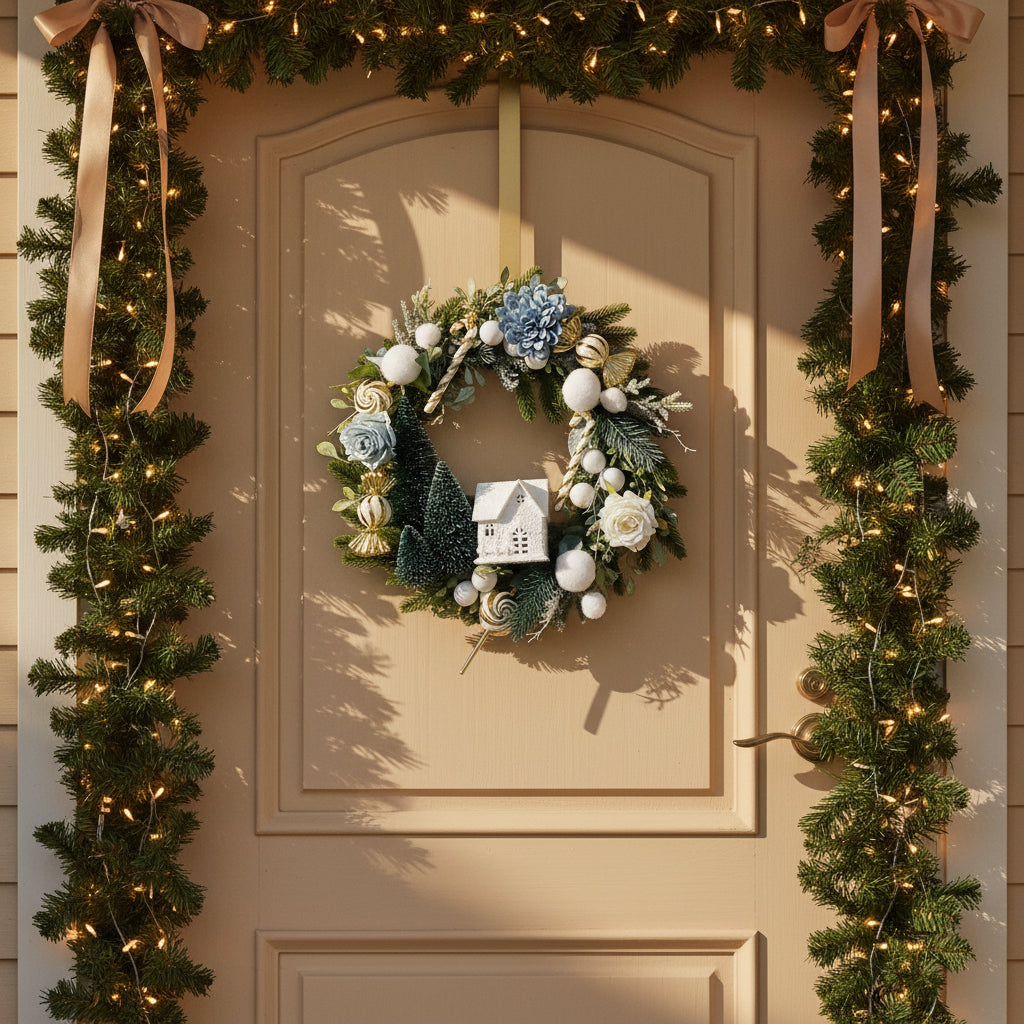 Ghirlanda azzurro polvere